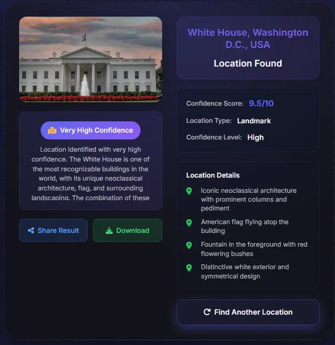 White House Washington DC USA - Where is this place by photo result showing iconic government building